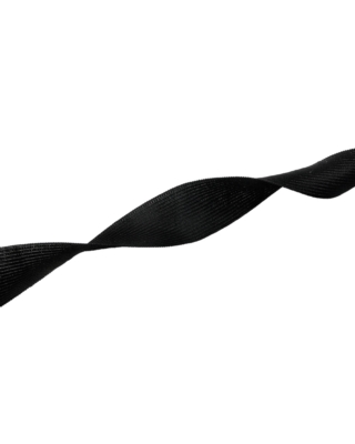 Knitted piping tape 30 mm / 0.55 mm black (580)