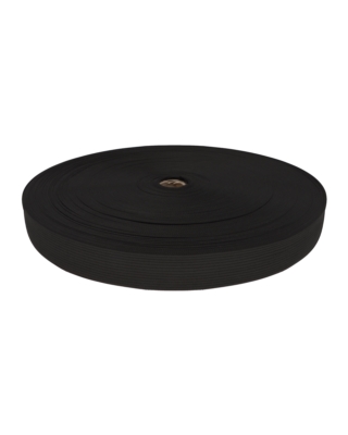 Paspelstrickband 30 mm / 0,55 mm schwarz (580)