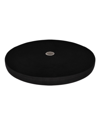 Měkká pletená stuha 20 mm / 0,50 mm černá (580)