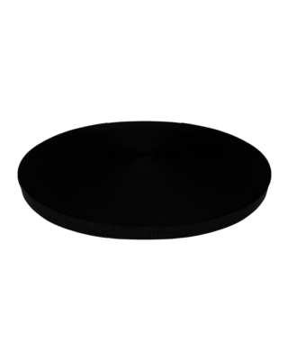 Polyester backing strip P10 10 mm black