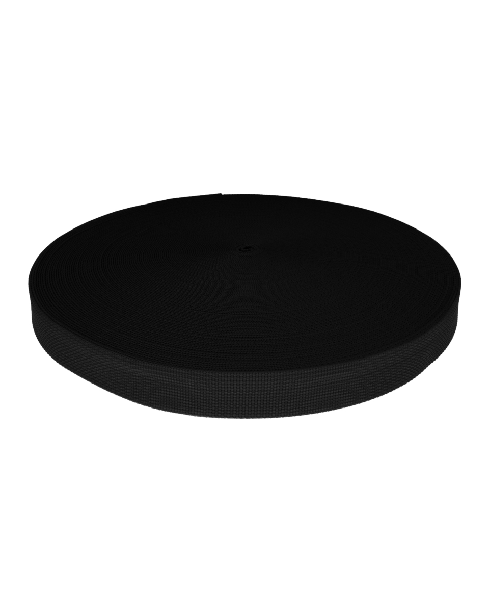 WEBBING TAPE P10 25 MM BLACK 580 PES  