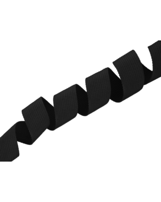Polyester backing strip P10 25 mm black