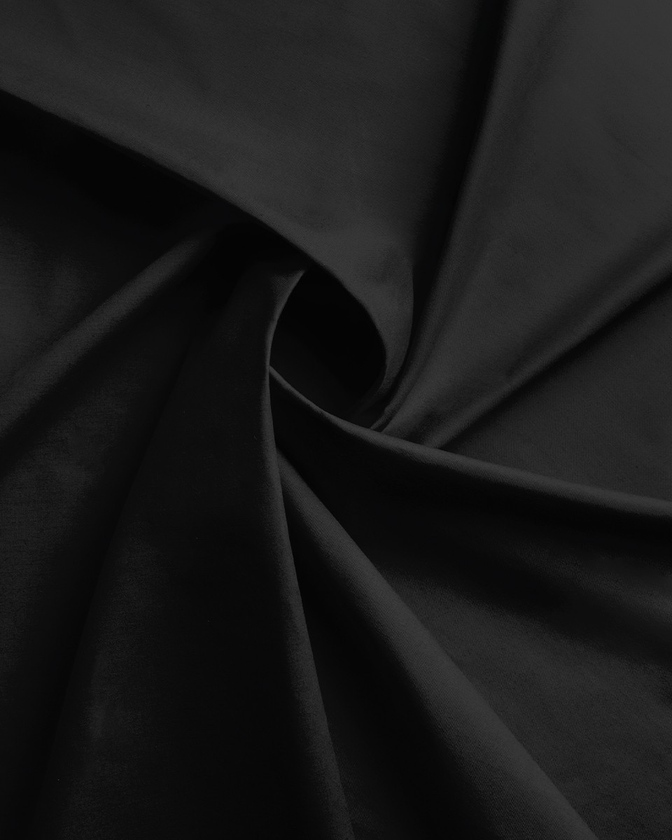 Baumwollstoff 140 g/m² schwarz