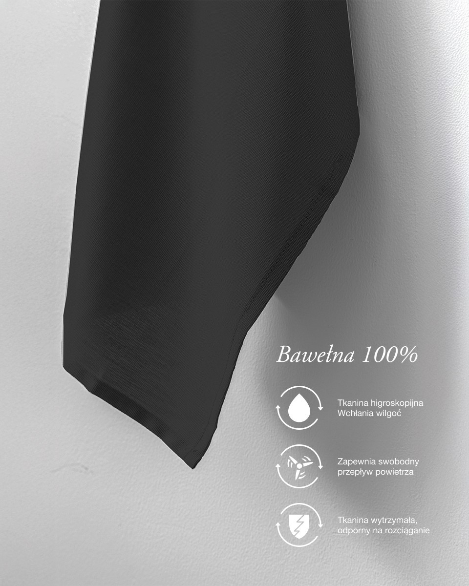 Baumwollstoff 140 g/m² schwarz