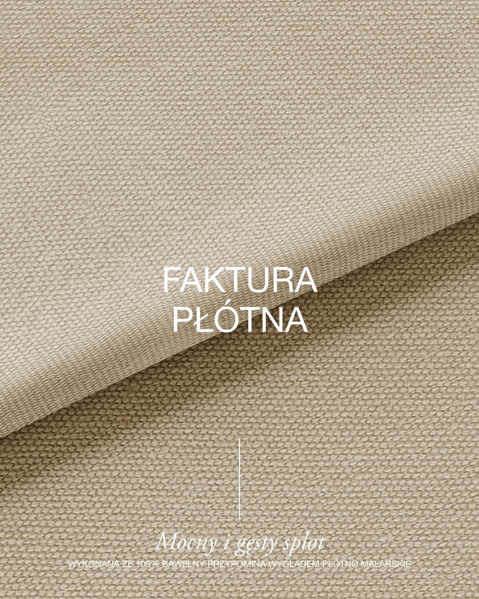 Cotton canvas fabric 400 g/m² (101) light beige