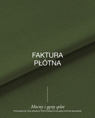 Cotton canvas fabric 400 g/m² (305) olive