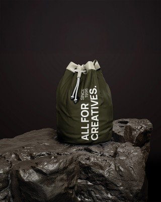 Cotton canvas fabric 400 g/m² (305) olive
