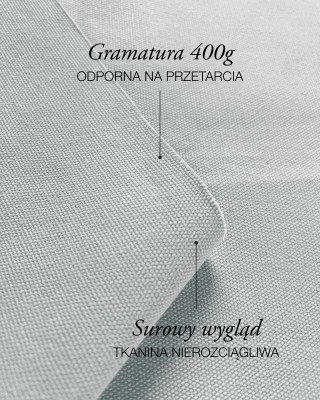 Canvas-Baumwollstoff 400 g/m² (337)  Hellgrau