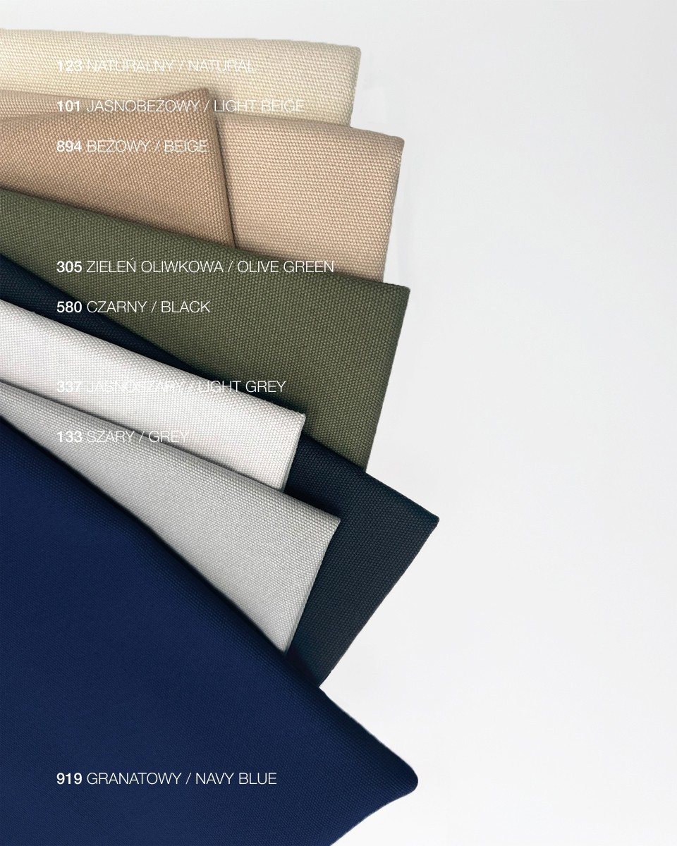 Canvas-Baumwollstoff 400 g/m² (337)  Hellgrau