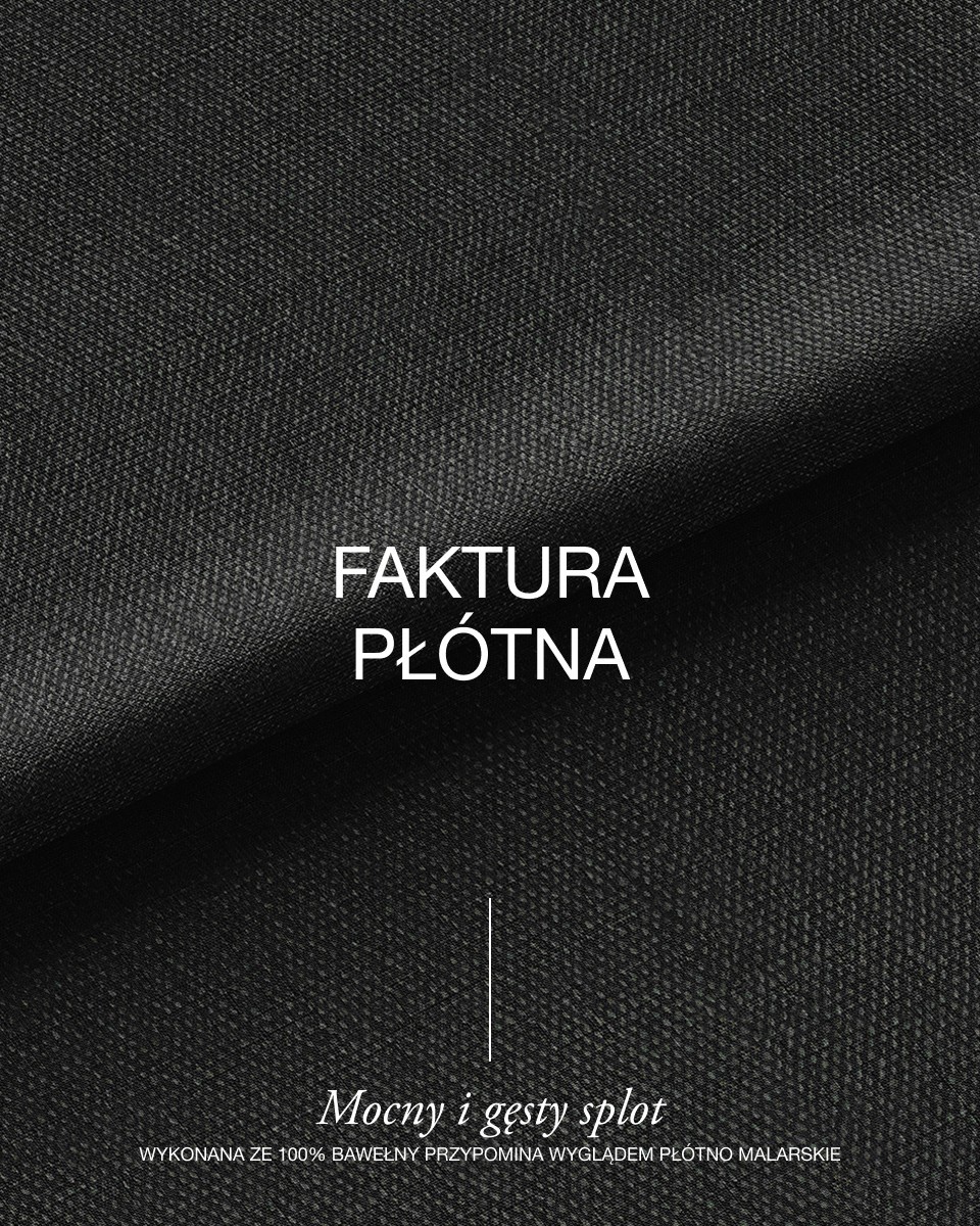 Cotton canvas fabric 400 g/m² (580) black