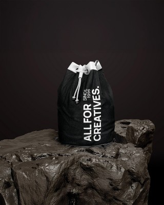 Cotton canvas fabric 400 g/m² (580) black