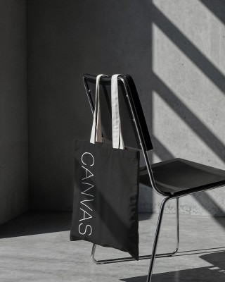 Bavlněná tkanina canvas 400 g/m² (580) černá