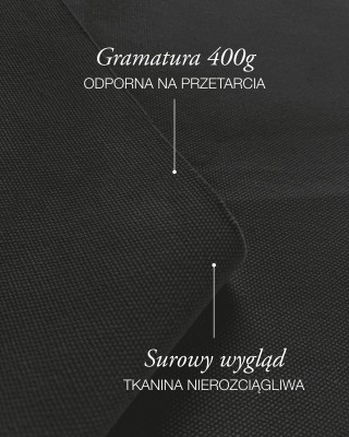 Bavlněná tkanina canvas 400 g/m² (580) černá