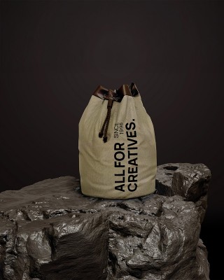 Cotton canvas fabric 400 g/m² (894) dark  beige