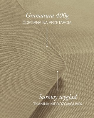 Cotton canvas fabric 400 g/m² (894) dark  beige