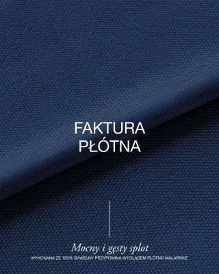 Cotton canvas fabric 400 g/m² (919) navy blue