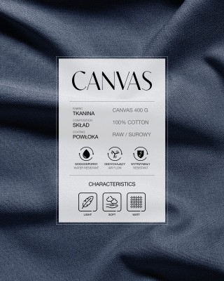Cotton canvas fabric 400 g/m² (919) navy blue