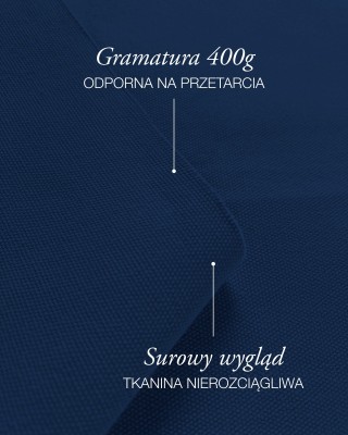 Cotton canvas fabric 400 g/m² (919) navy blue