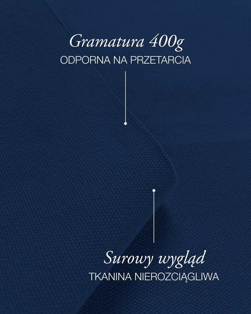 Cotton canvas fabric 400 g/m² (919) navy blue