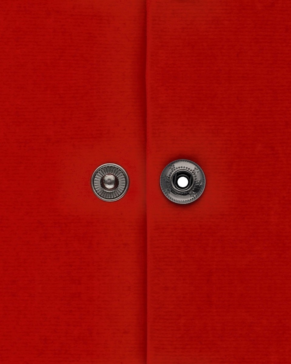Stainless metal  snap fastener alfa 12.5 mm black nickel