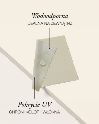 Tkanina wodoodporna Oxford 600D PU*2 UV (031) jasnobeżowa