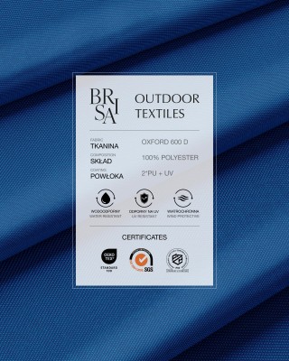 Wasserabweisender Oxford-Stoff 600D PU*2 UV (115) Kornblumenblau