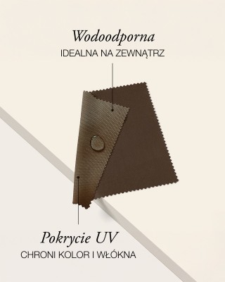 Tkanina wodoodporna Oxford 600D PU*2 UV (568) brązowa