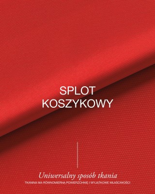 Tkanina wodoodporna Oxford 600D PU*2 UV (620) czerwona