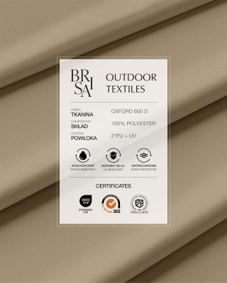 Wasserabweisender Oxford-Stoff 600D PU*2 UV (810) Beige