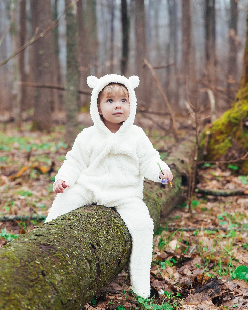Teddy-Fleece Fellstrickstoff 280 g/m² – Ecru Teddy-Fleece Fellstrickstoff 280 g/m² – Ecru