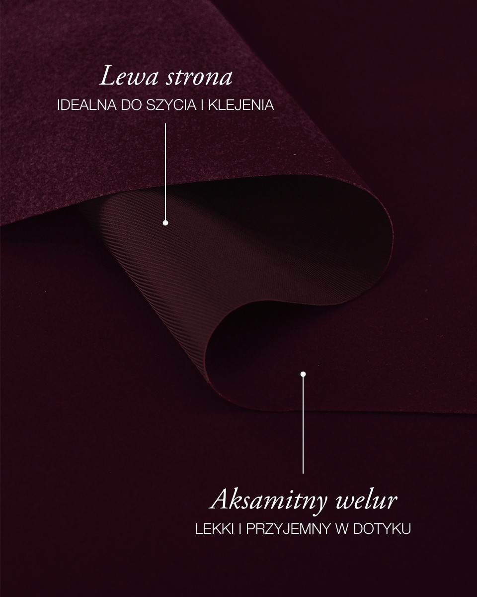 Polyester Flock Fabric 0.6 mm (048) burgundy