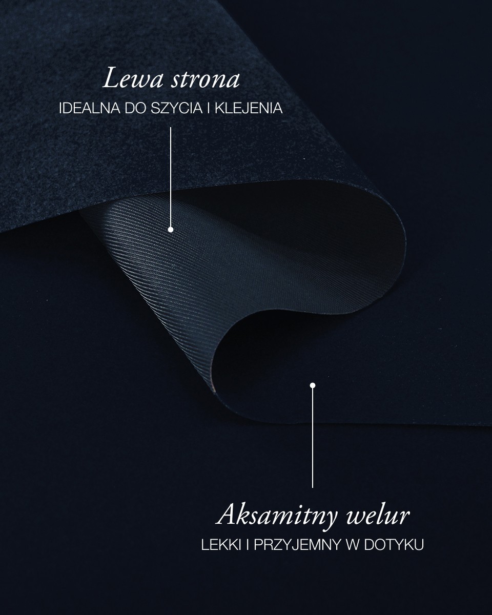 Polyester-Flockstoff 0,6 mm (058) Marineblau