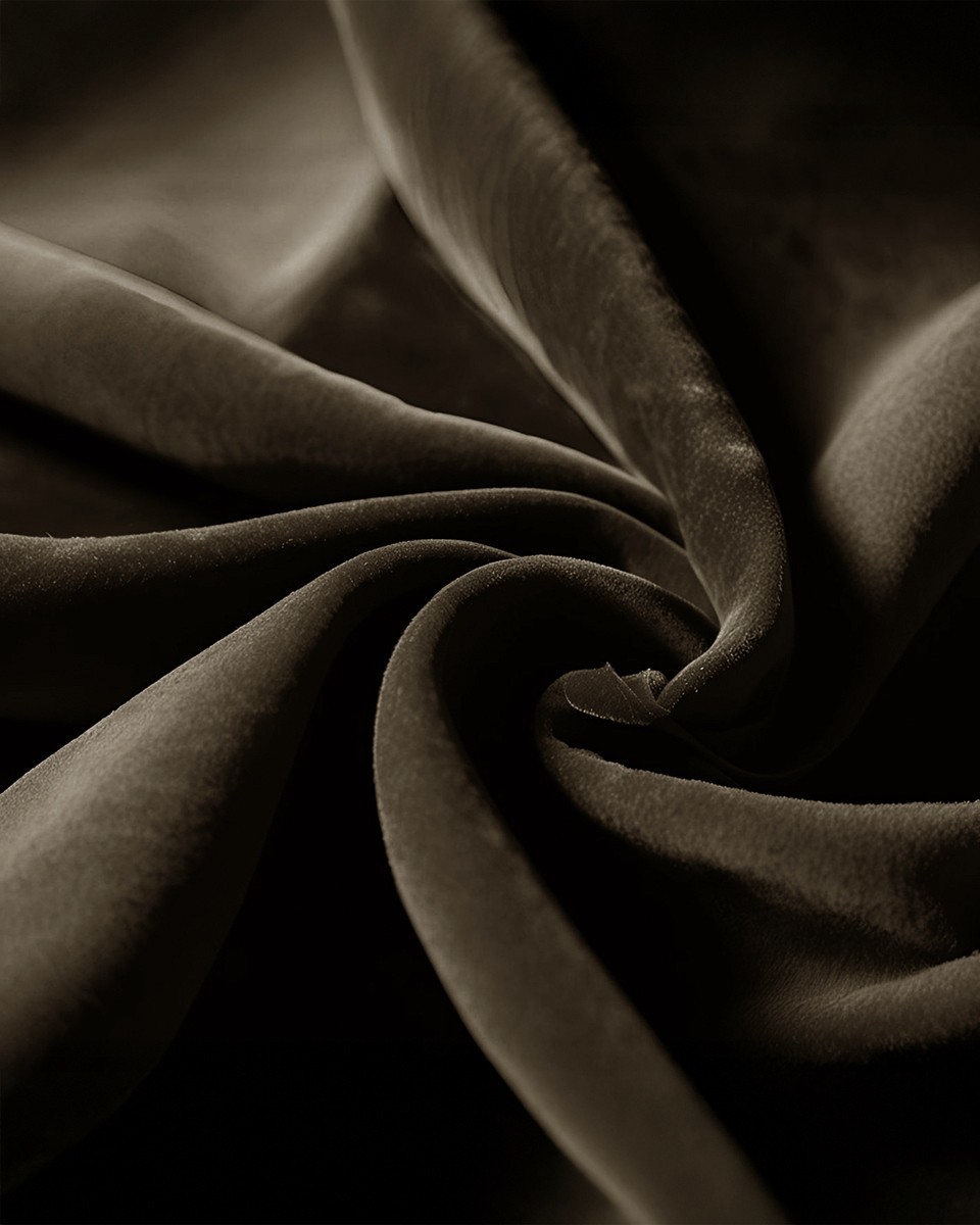 Polyester Flock Fabric 0.6 mm (141) dark  brown