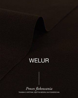 Polyester-Flockstoff  0,6 mm (141) Dunkelbraun