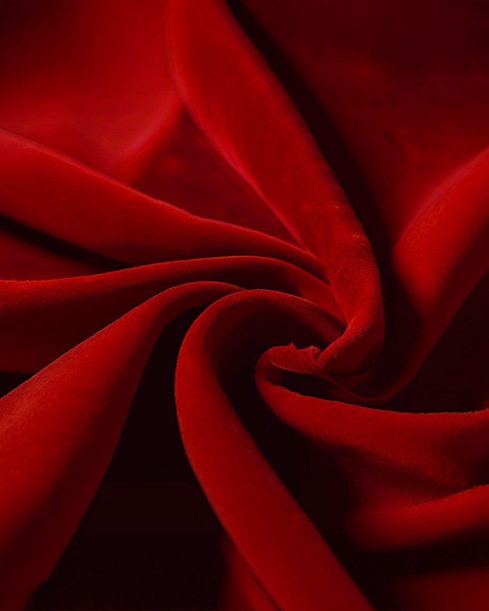 Polyester-Flockstoff 0,6 mm (171) Rot