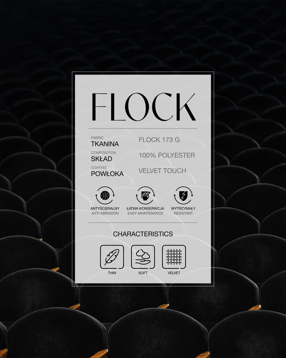 Polyester Flock Fabric 0.6 mm (580) black