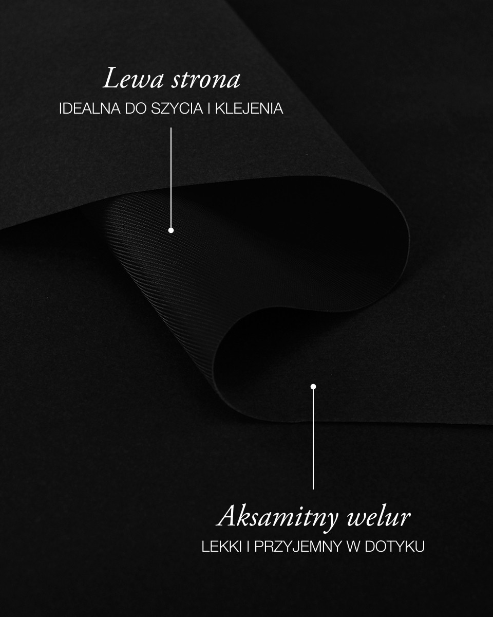 Polyester Flock Fabric 0.6 mm (580) black