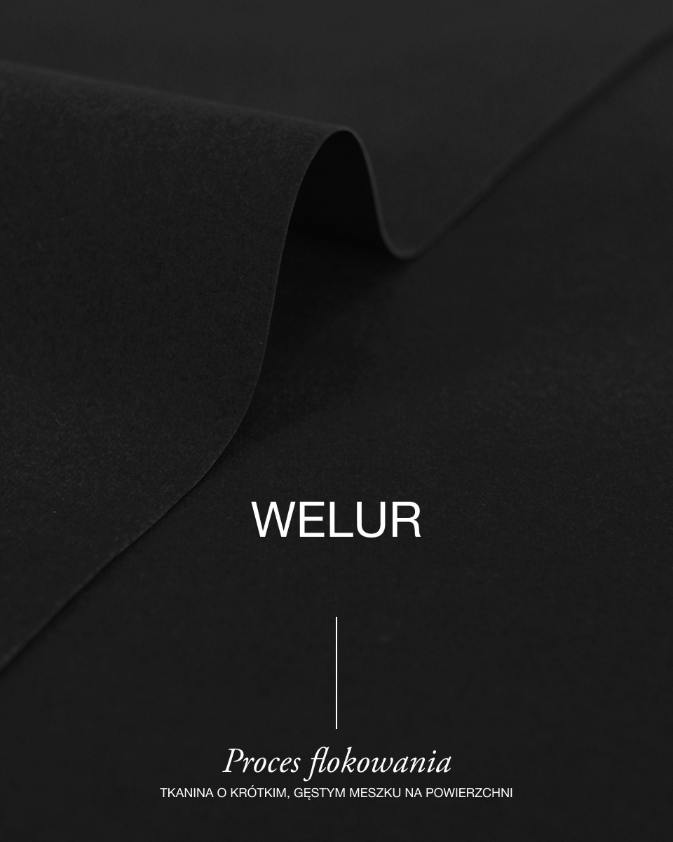 Polyester-Flockstoff 0,6 mm (580) Schwarz