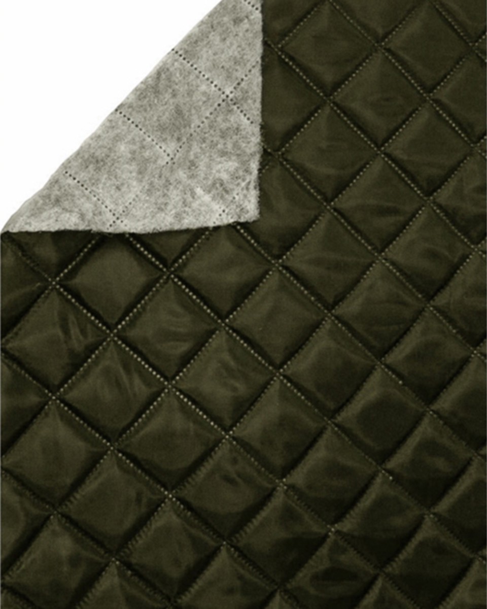 QUILTED POLYESTER LINING  FABRIC 180T (173)&nbspKHAKI 150 CM