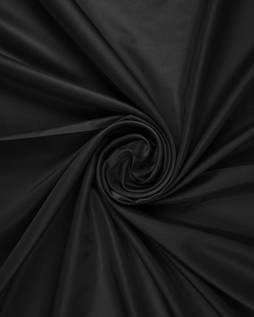 POLYESTER FABRIC 190D PU  COVERED BLACK 150 CM 150 MB
