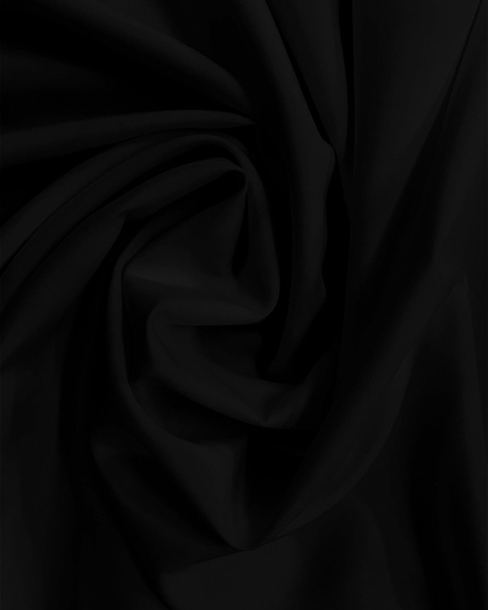 POLYESTER FABRIC  210D PU COVERED BLACK 150  CM