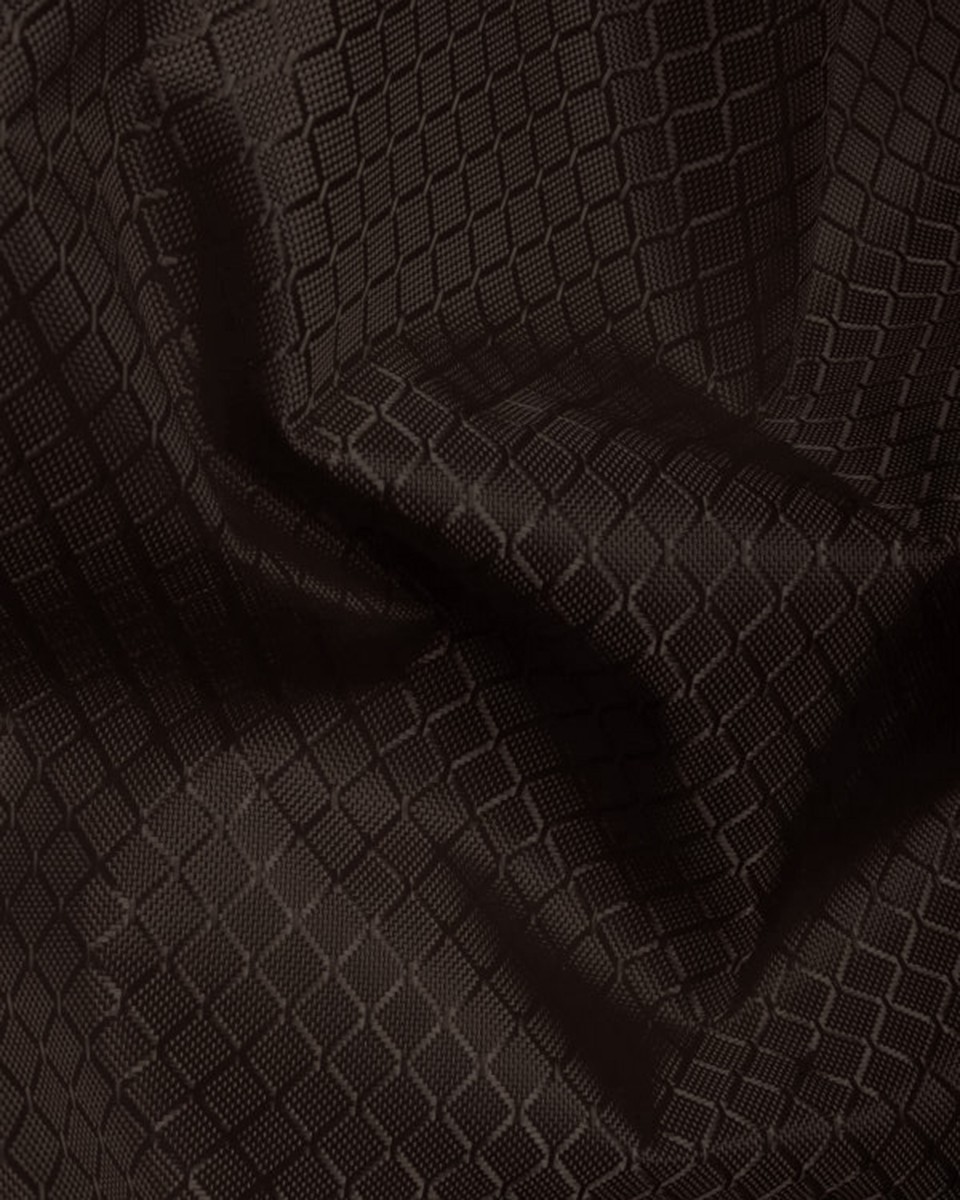 POLYESTER FABRIC 420D PU COVERED DARK BROWN  150 CM