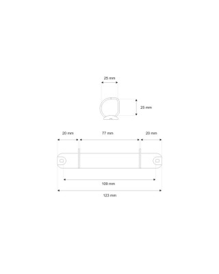 Binder 123/25 mm 2d Gelb 1  st.