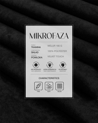 Polsterstoff Mikrofaser (580) Schwarz