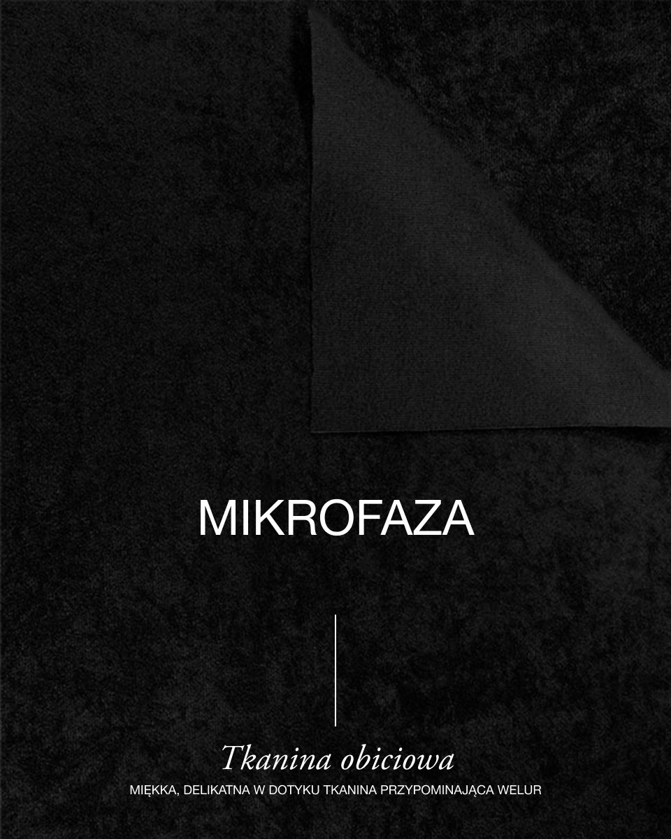 Čalounická látka Mikrofáze (580) Černá