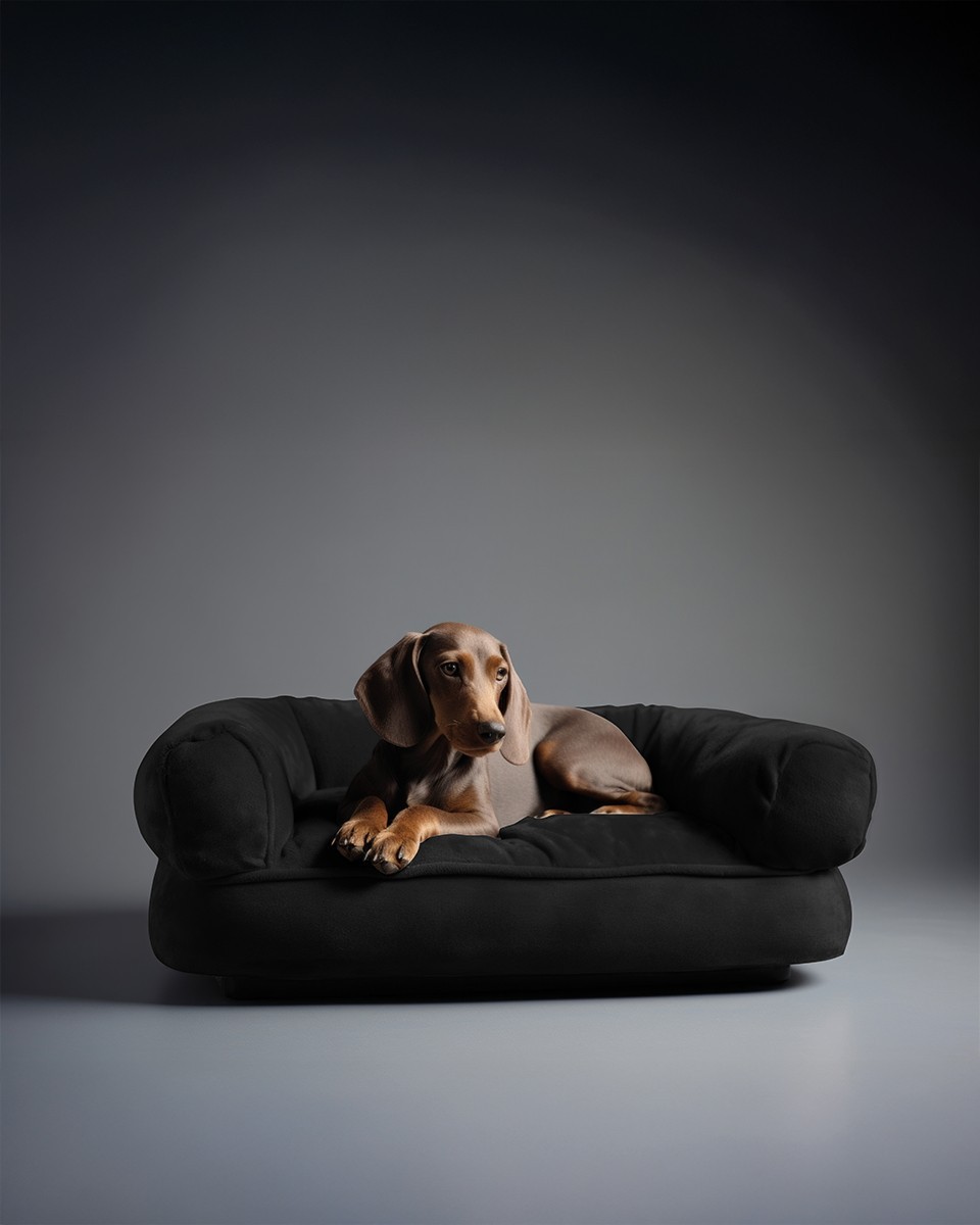 Velourstoff (580) Schwarz