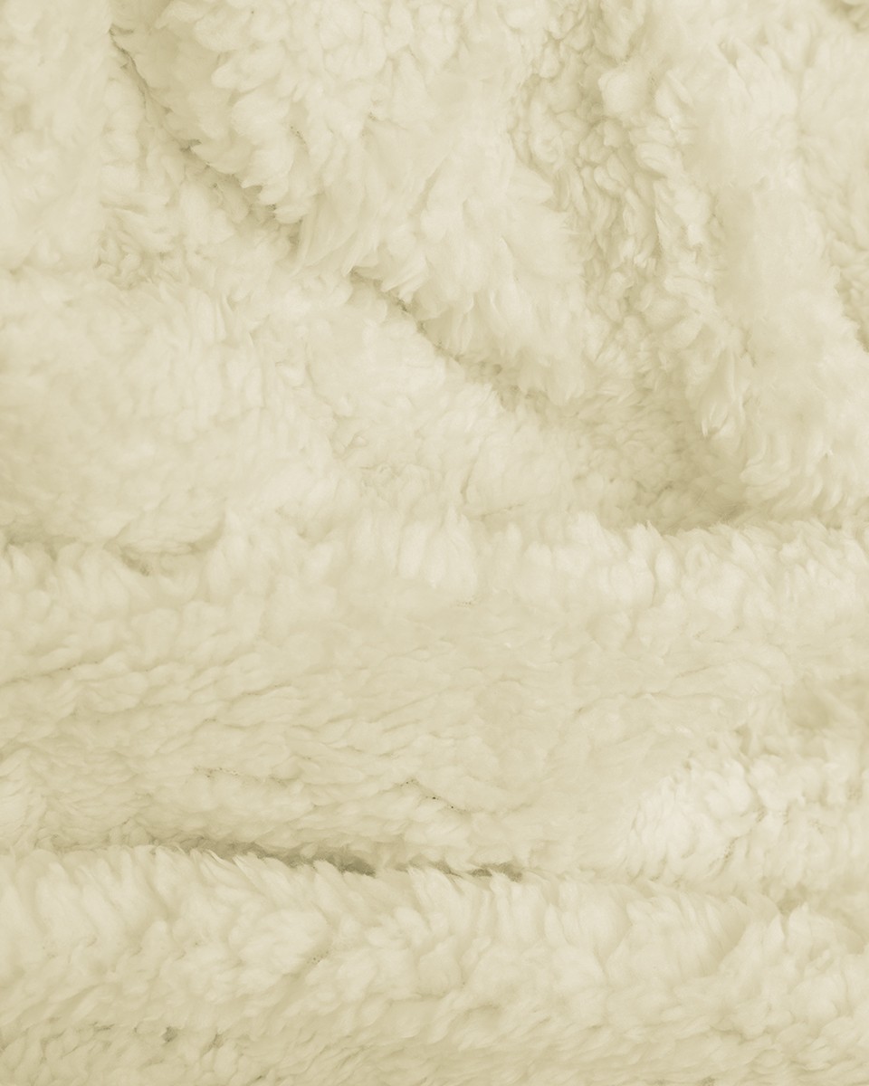 Teddy-Strickstoff 350 g/m² –  Ecru