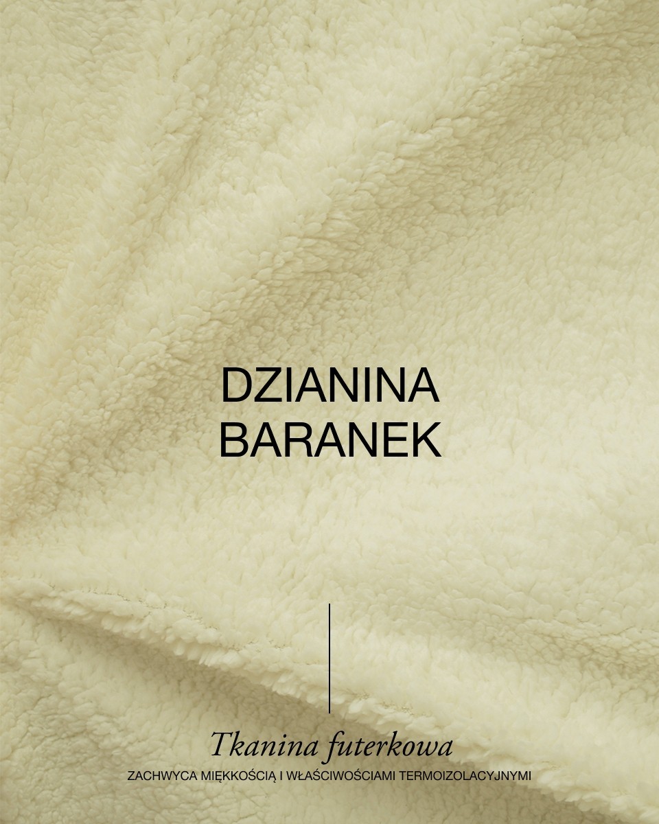 Dzianina baranek 350 g/m2 ecru