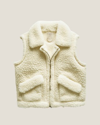 Teddy-Strickstoff 350 g/m² –  Ecru