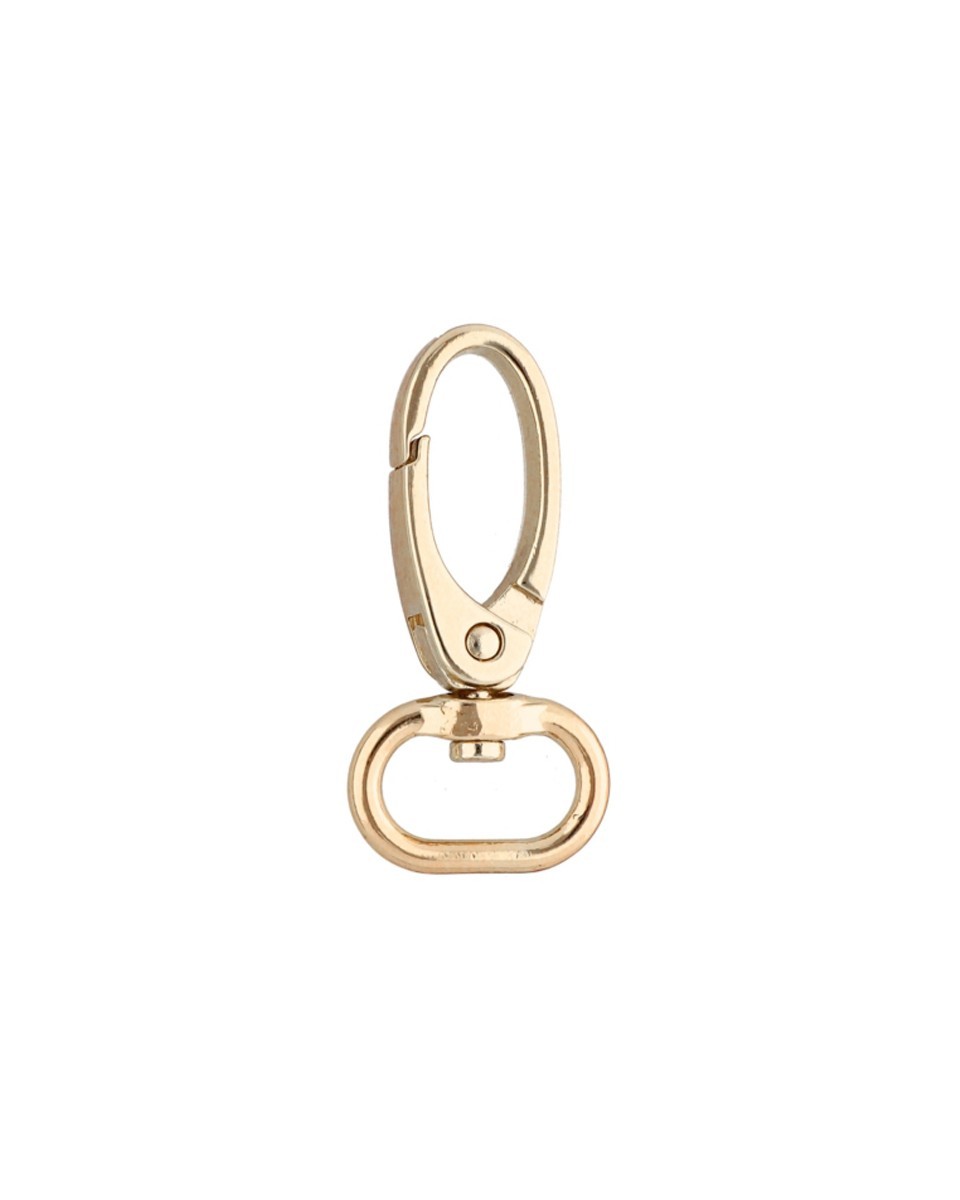 METAL  SNAP HOOK 2923-3 15 MM GLOSSY GOLD 100 PCS